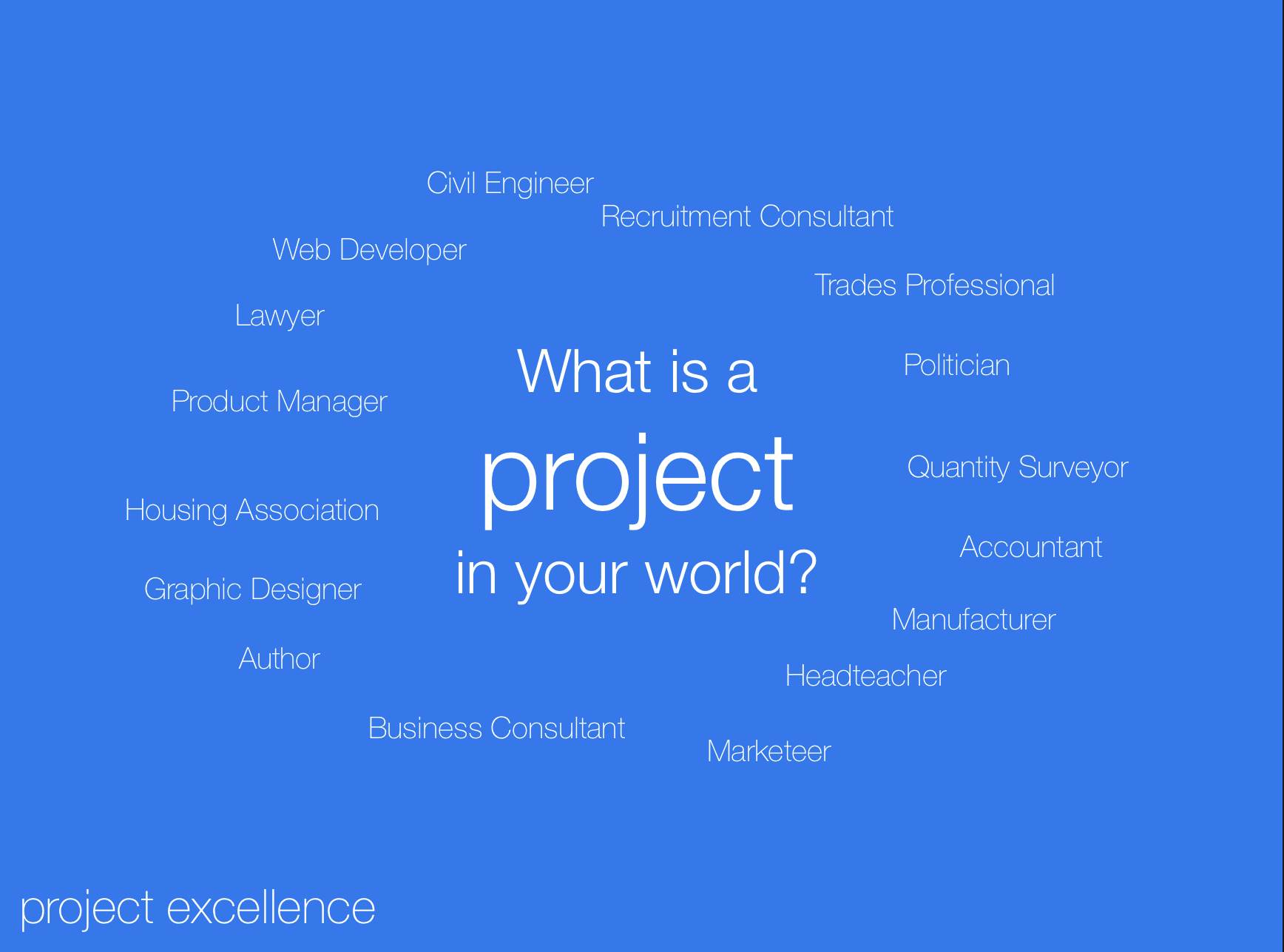 What is a project in your world?